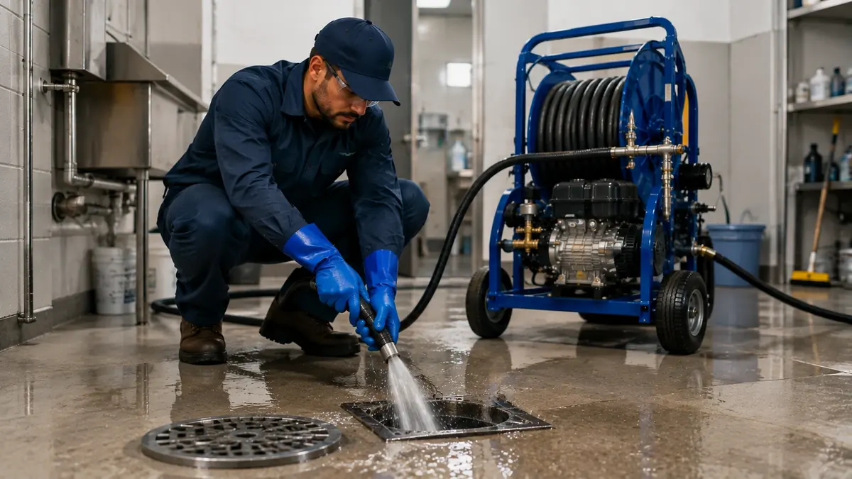 Floor Drain Hydro Jet Cleaning in Shandon